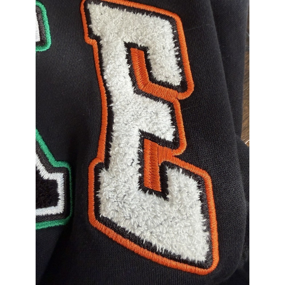 Nike Embroidered Logo Black Fleece Crewneck Pullover Men's Sweatshirt M Spellout - Picture 13 of 14